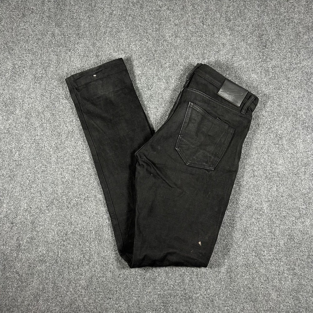 Rogue Territory RGT SK Skinny Jeans Black Selvedge Denim Men's 33 #3265